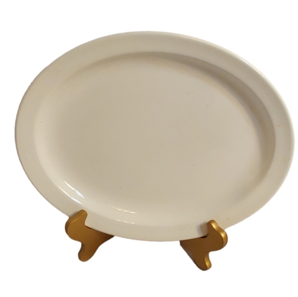 STONEHENGE‎ MIDWINTER WHITE 13" OVAL SERVING PLAT